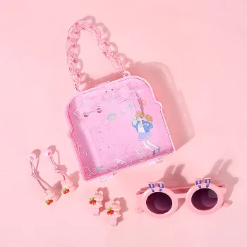 Hair Ties Set and Children's Cartoon Sunglasses