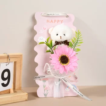 Fake Sunflower with Bear